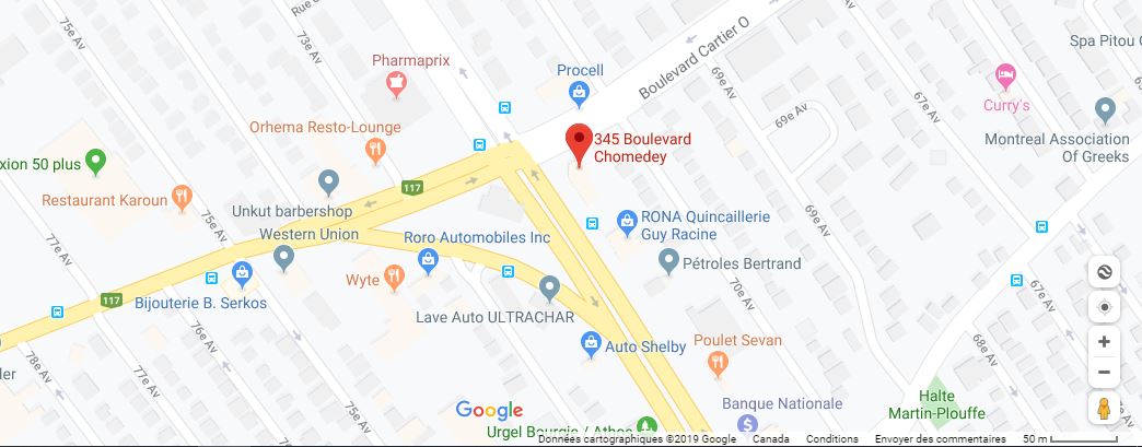 345, boul. Chomedey, Laval (Qu&eacute;bec) H7V 3S7