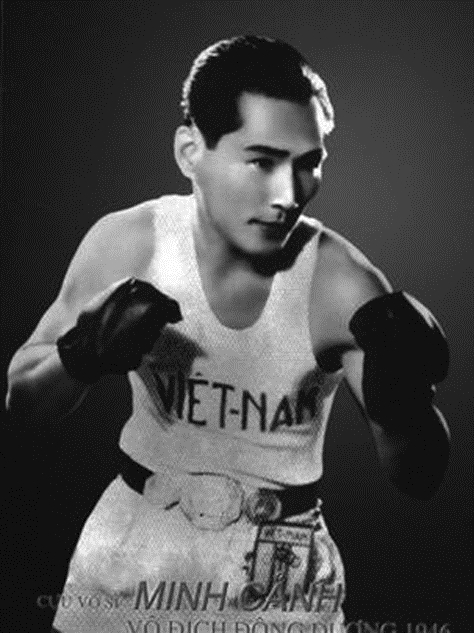 Minh Cảnh, champion de boxe anglaise de l'Indochine en 1946